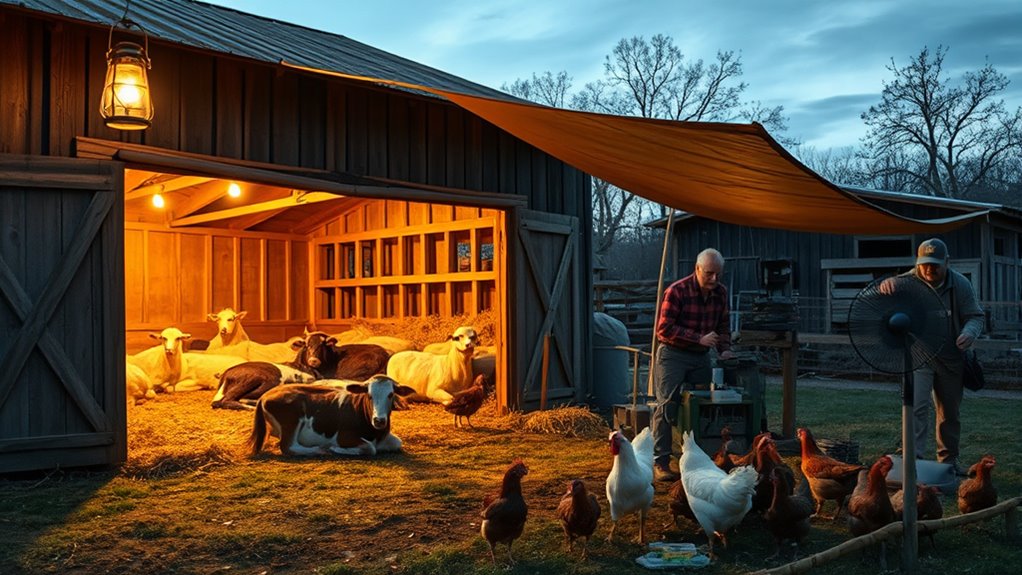 maintain animal safety during outages