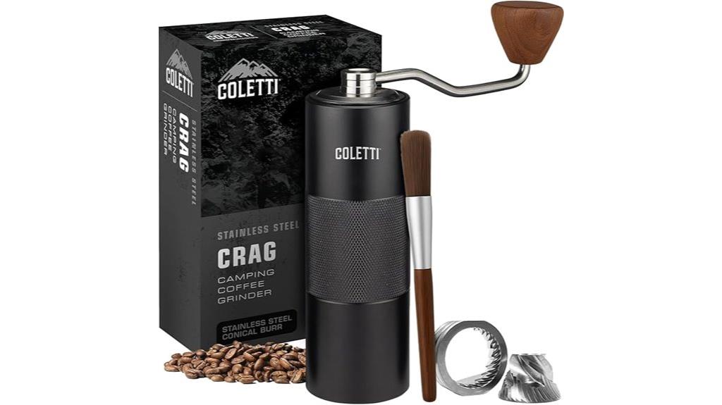 manual coffee grinder features