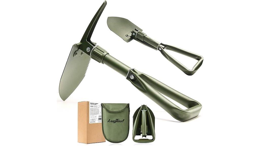 military olive folding shovel