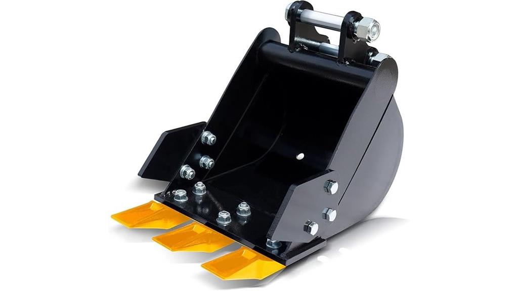 mini excavator digging bucket