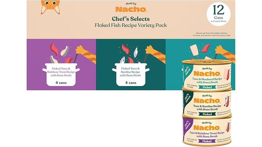nacho flaked fish cat food