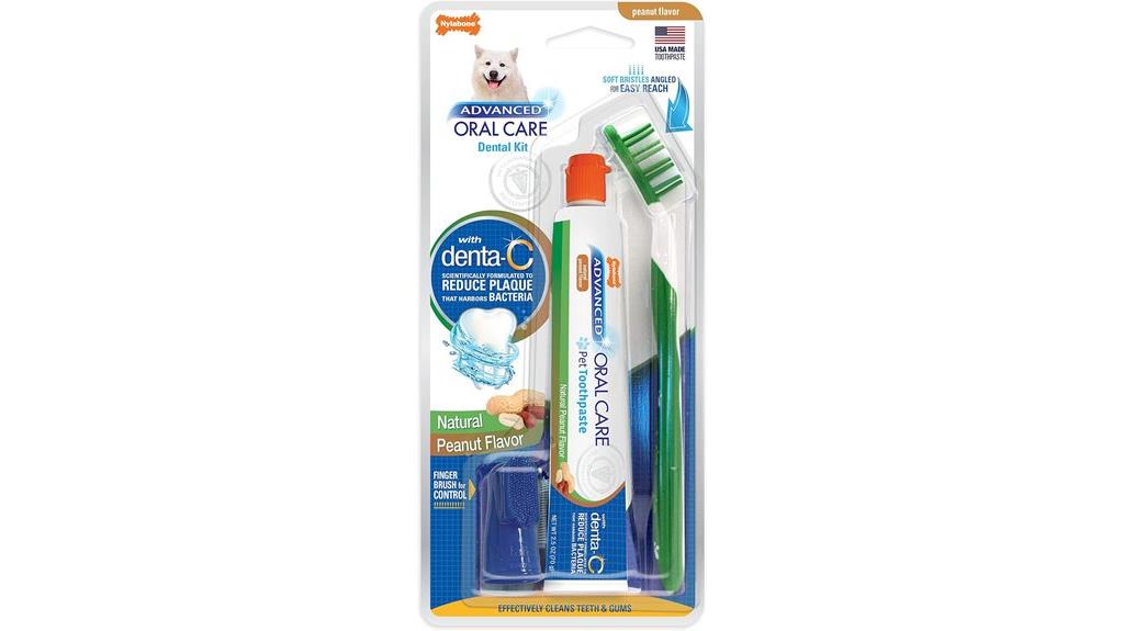 natural peanut dog dental kit