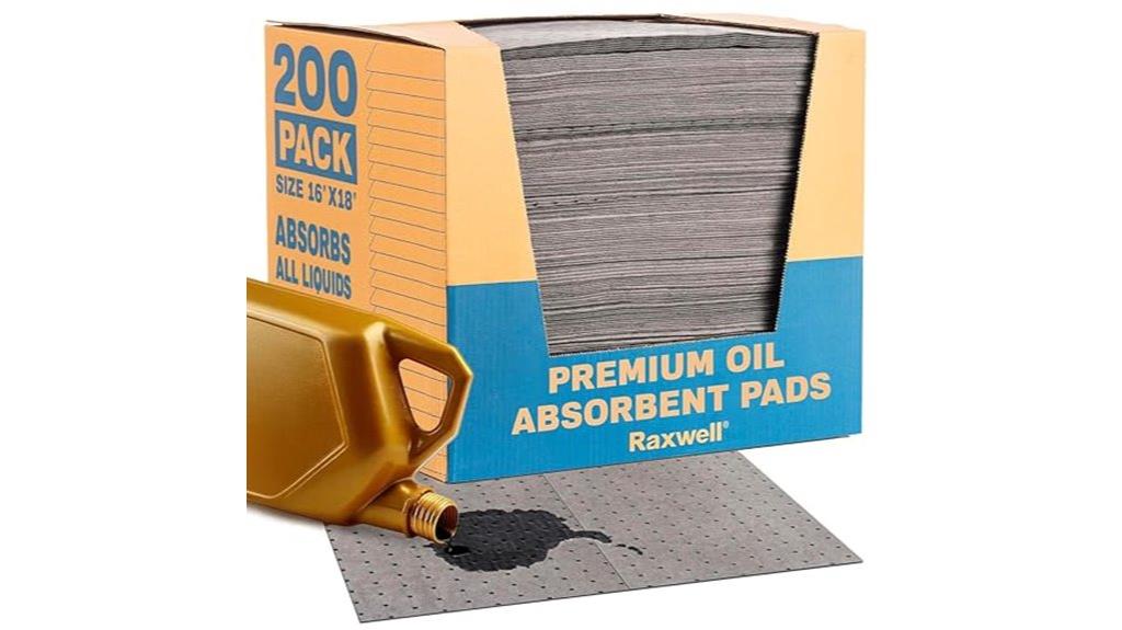 oil absorbent pads 200 count