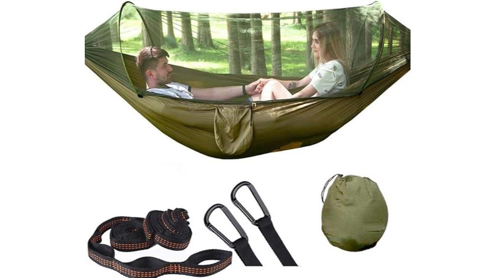outdoor two person mosquito hammock