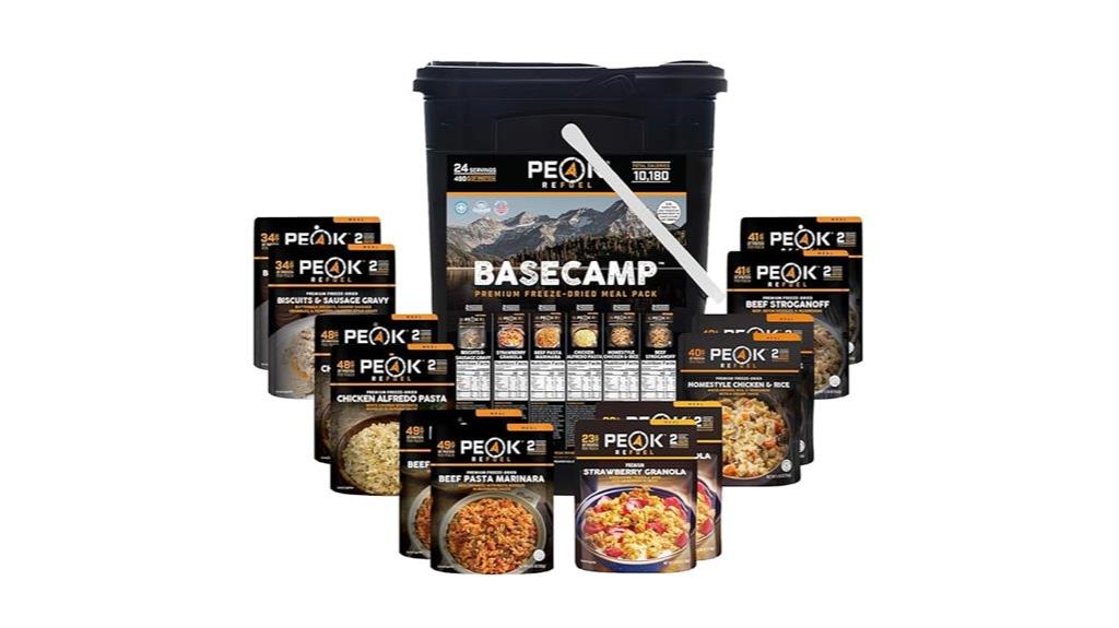 peak refuel freeze dried meals