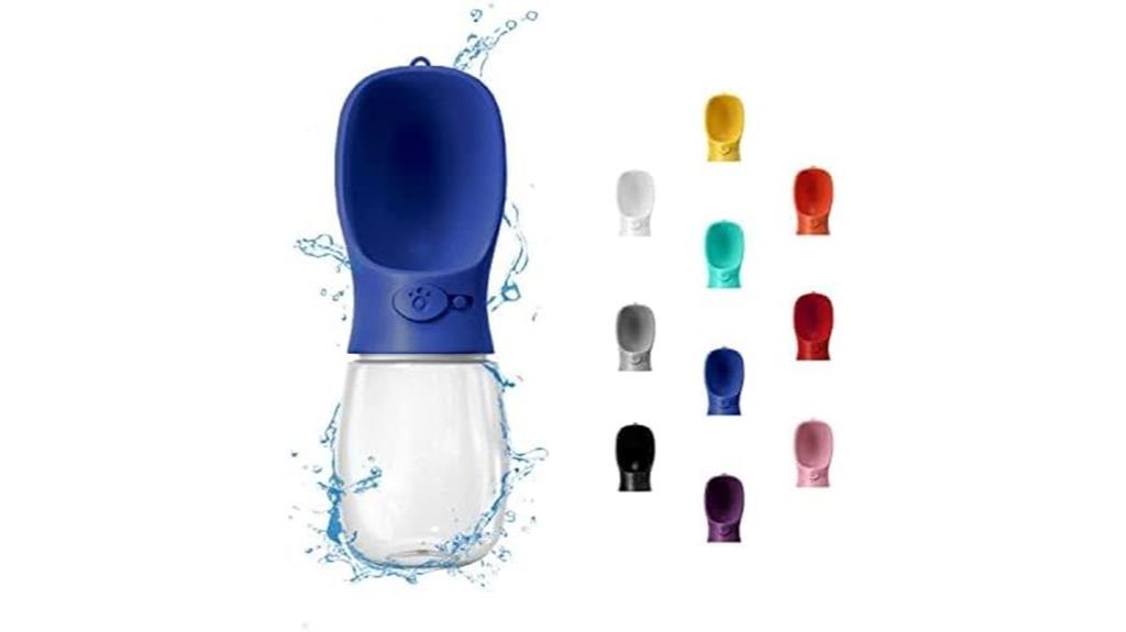 portable 12 oz dog water bottle