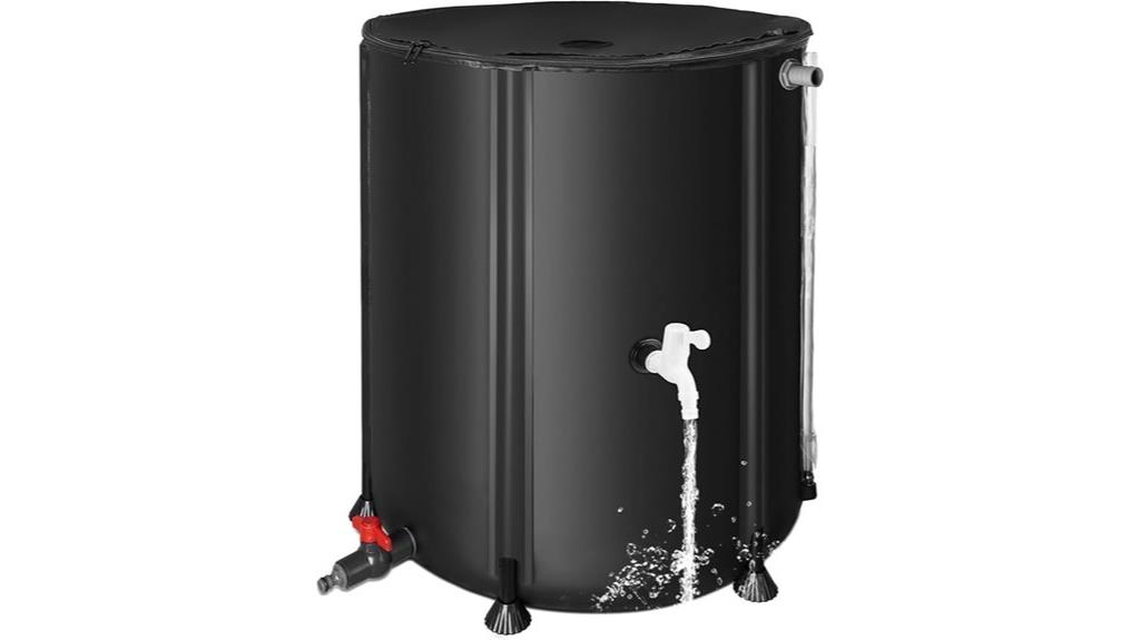 portable 50 gallon rain barrel