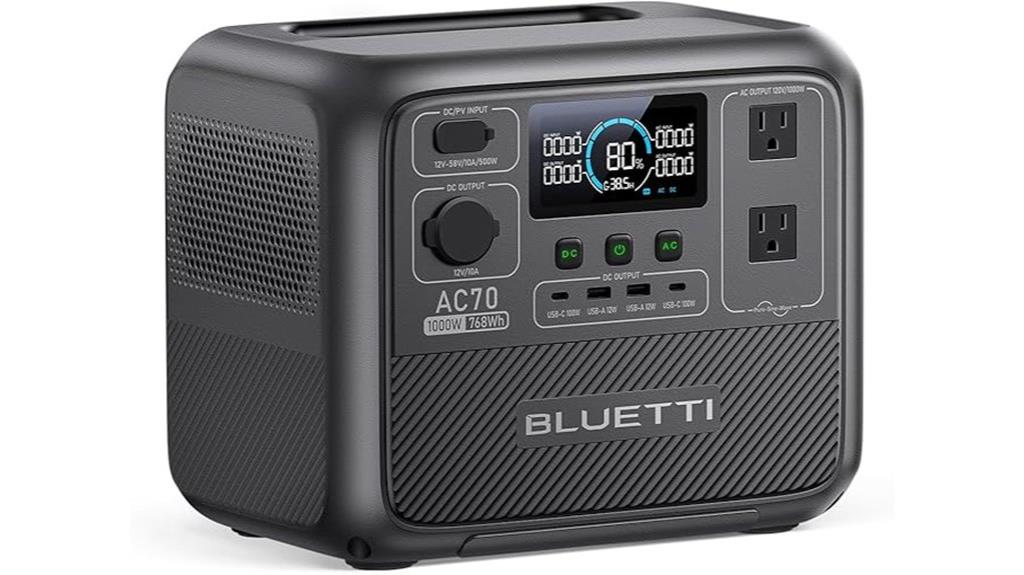 portable 768wh lifepo4 power