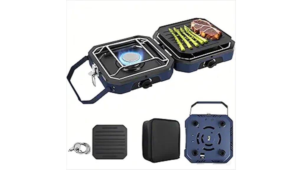 portable dual burner camping stove