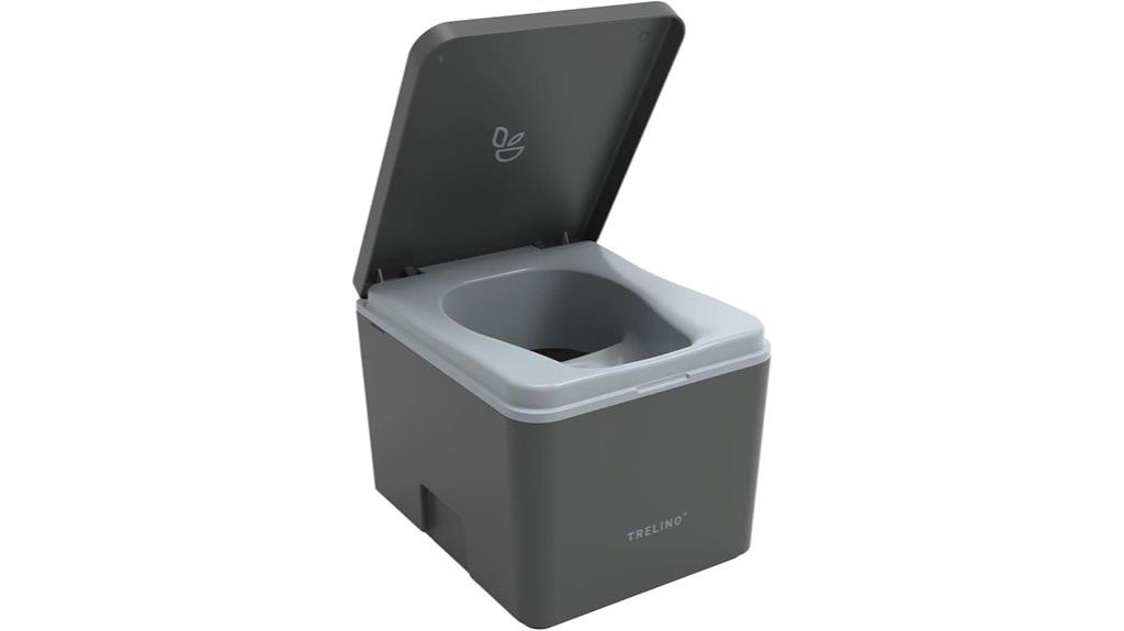 portable gray composting toilet