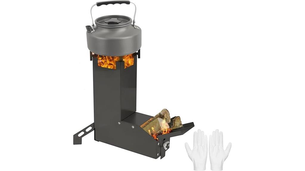portable outdoor rocket stove