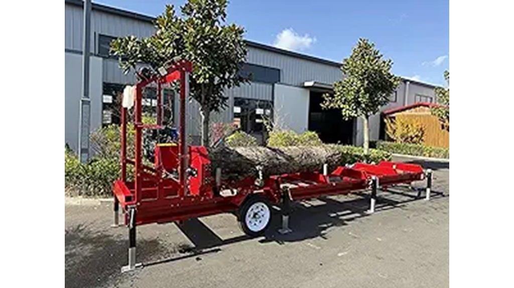 portable sawmill 15 hp