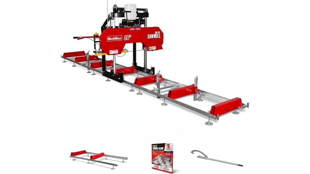 portable sawmill 26 inch