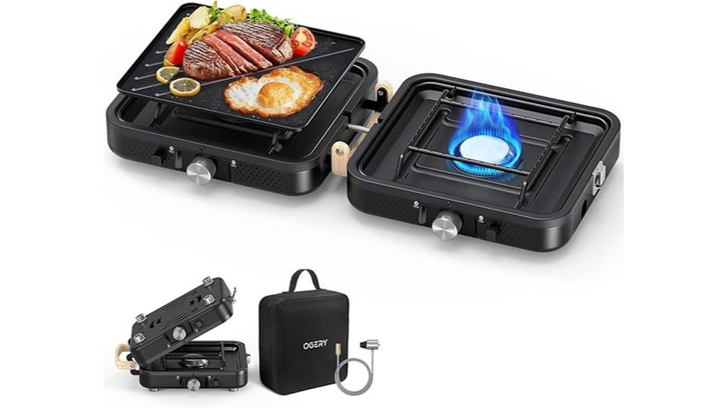 portable two burner stove