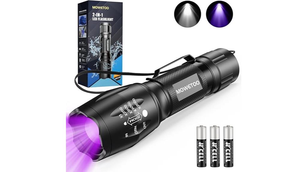 portable uv blacklight torch