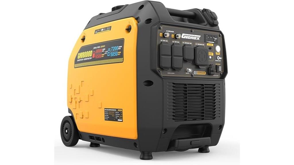 powerful dual fuel generator