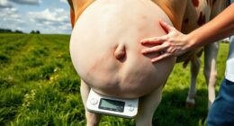 pregnant animal weight monitoring