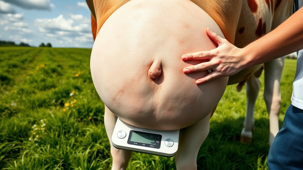 pregnant animal weight monitoring