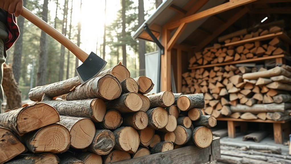 proper firewood storage practices