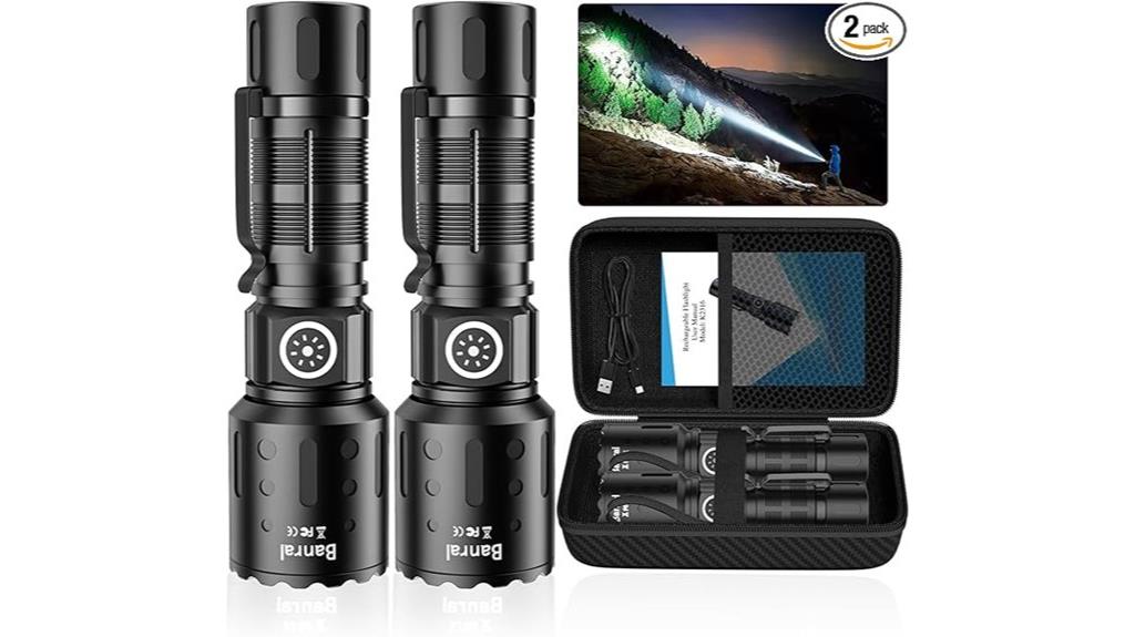 rechargeable flashlights with memory