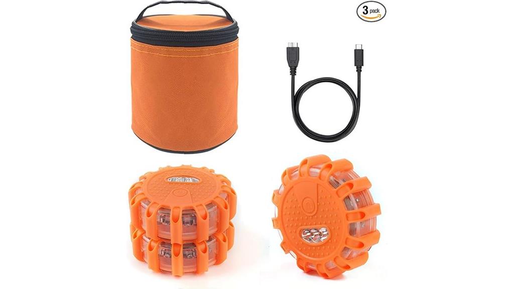 rechargeable led emergency flares