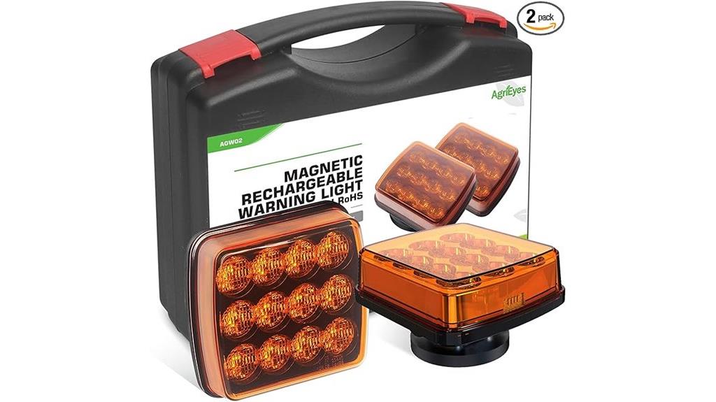 rechargeable magnetic warning lights