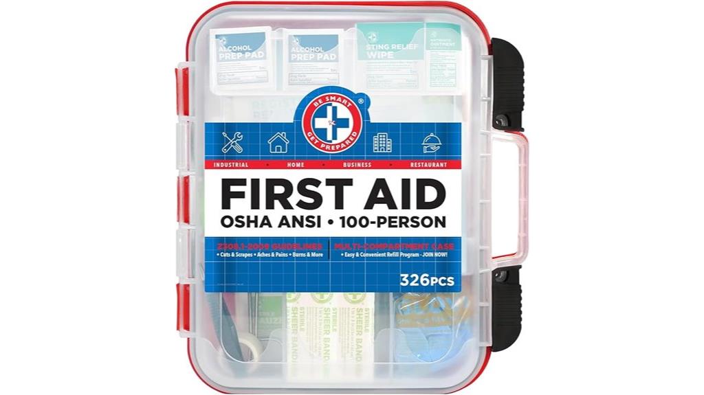 red first aid kit