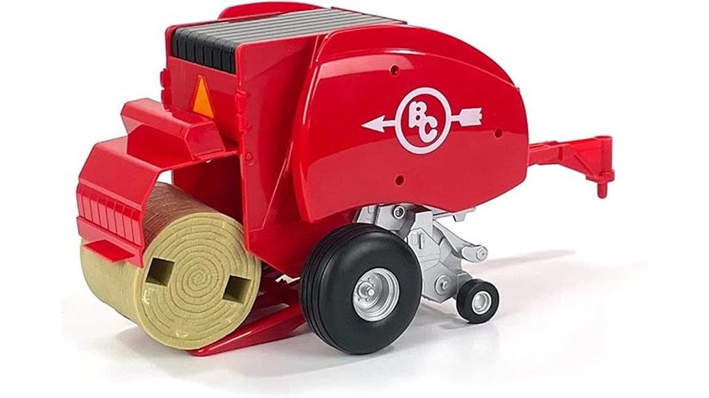 red round baler toy