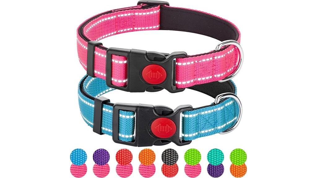 reflective dog collars pack