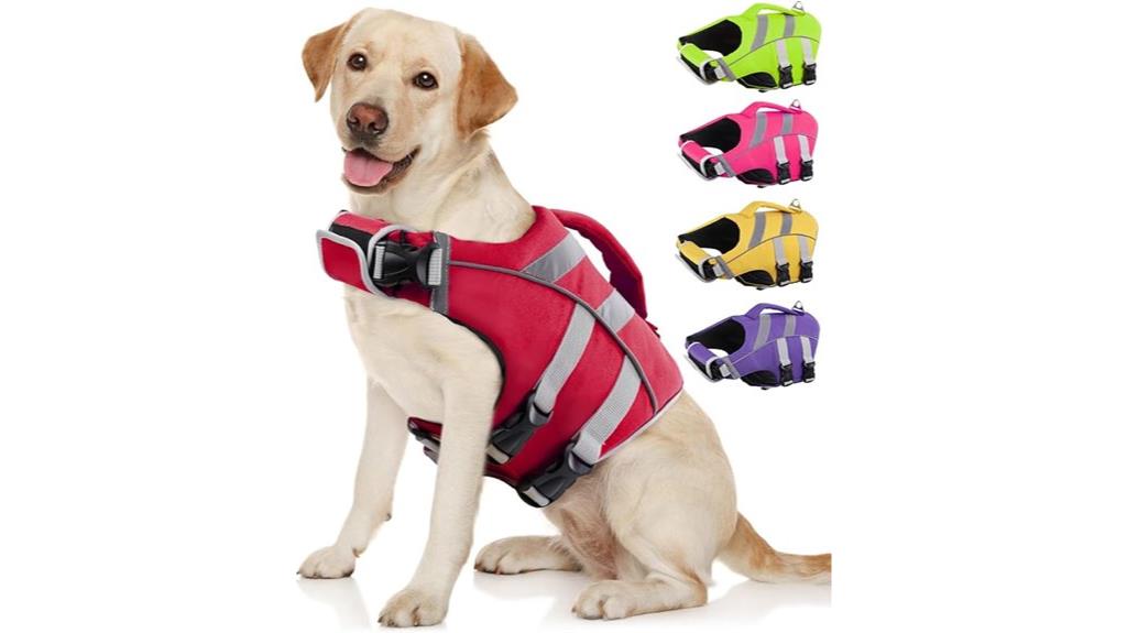 reflective dog life jacket