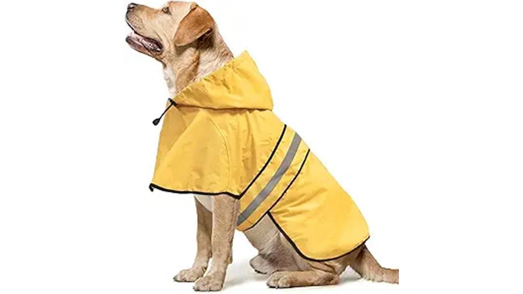 reflective hooded dog coat