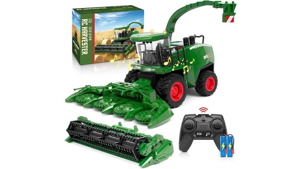 remote combine harvester toy