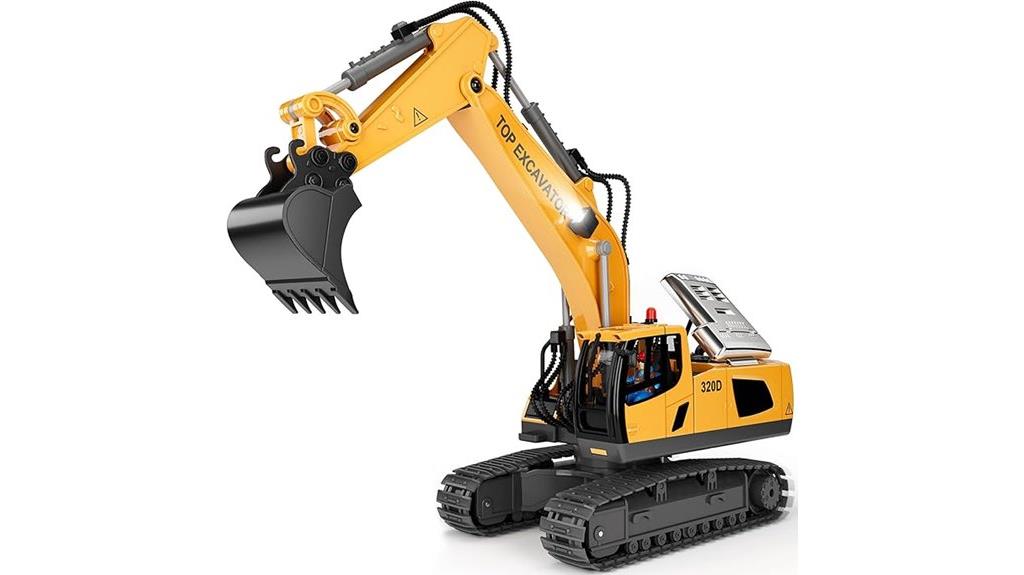 remote excavator construction toy