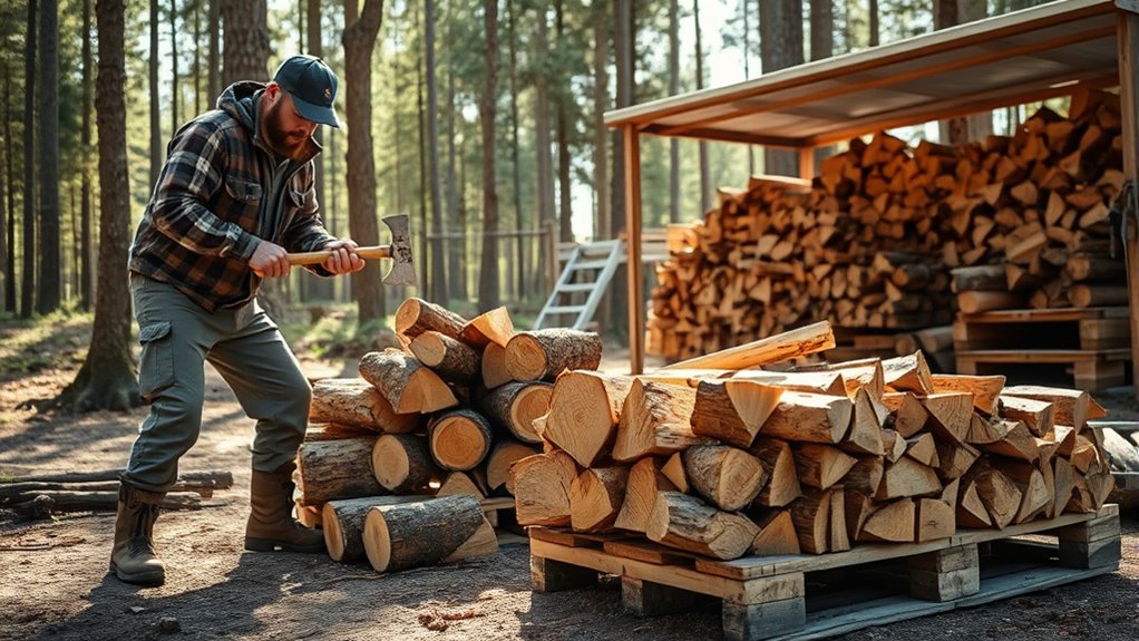 safe firewood handling practices
