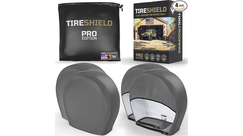 set of four tire covers