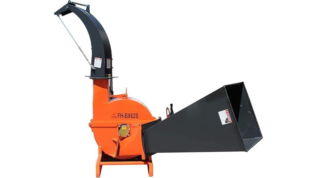 seven inch self feeding chipper
