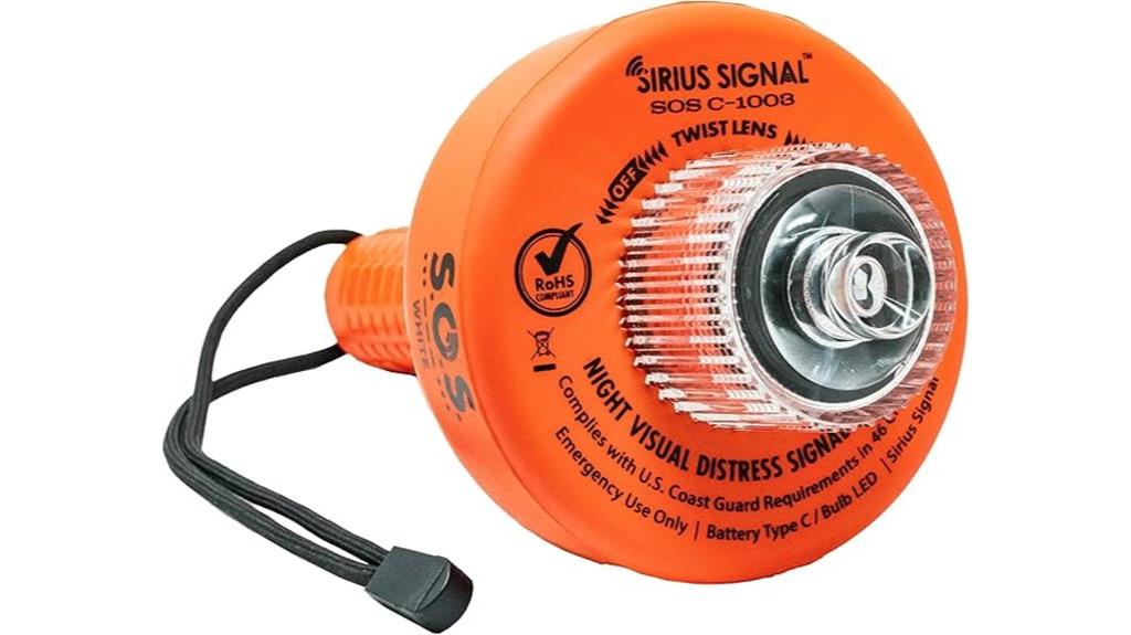 sirius signal sos light