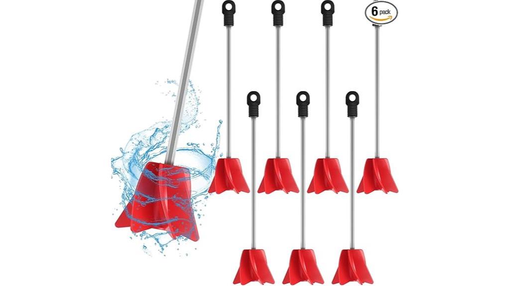 six piece paint stirrers