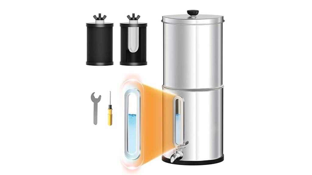 small capacity gravity filter