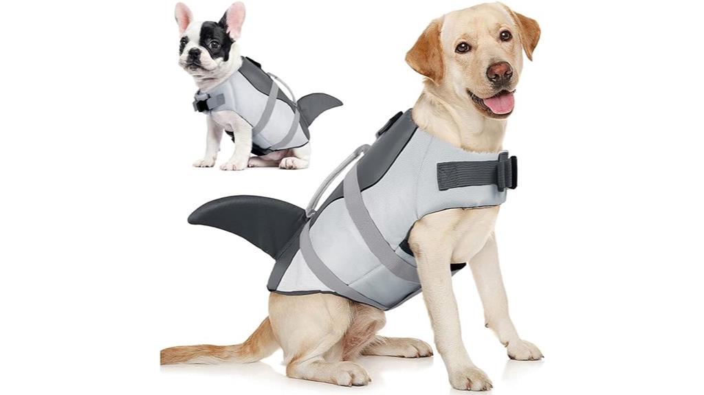 small shark dog vest
