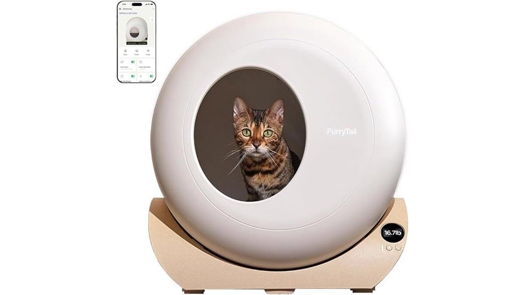 smart app controlled litter box