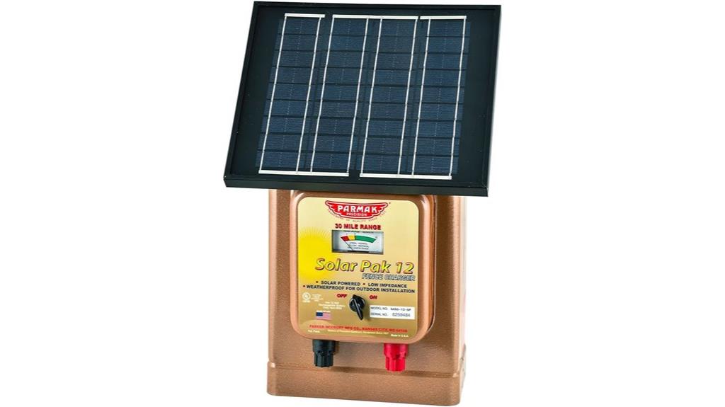 solar powered electric fence charger