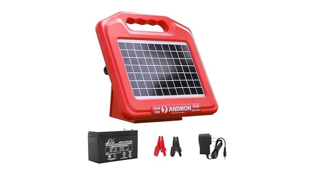 solar powered electric fence charger