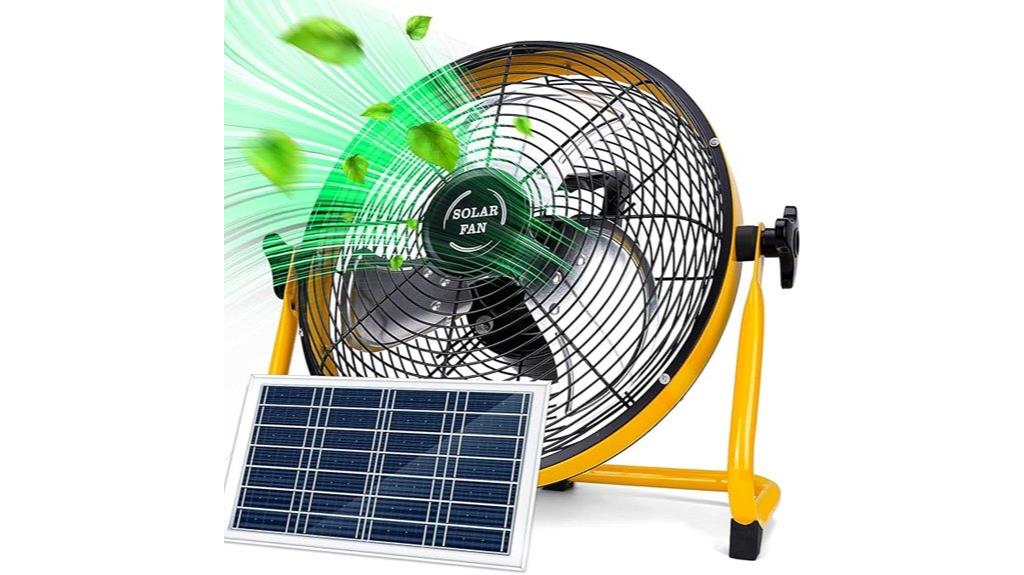 solar powered portable fan