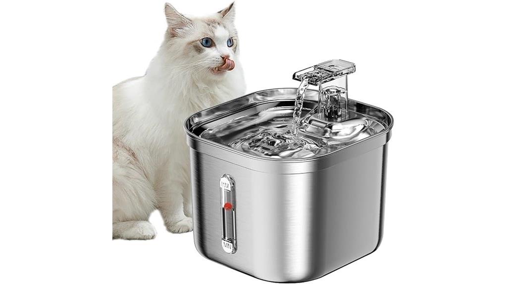 stainless steel pet fountain