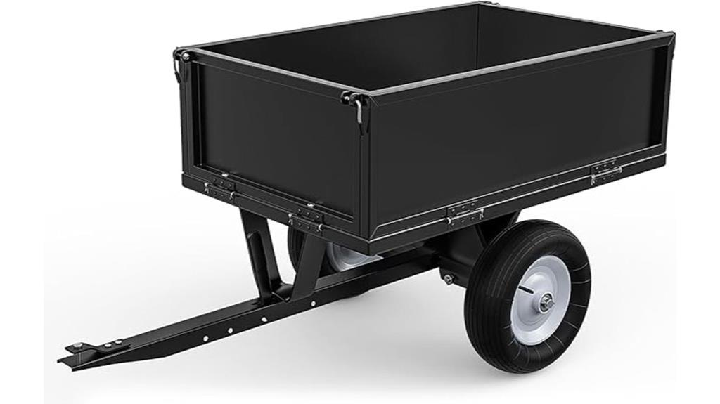 steel dump cart capacity