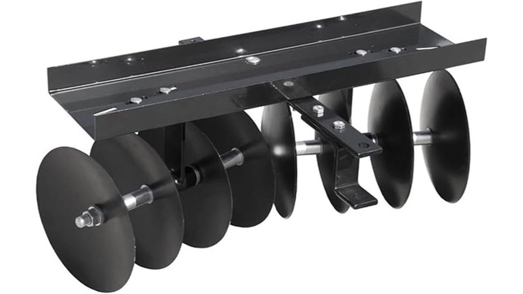 steel garden cultivator with disc