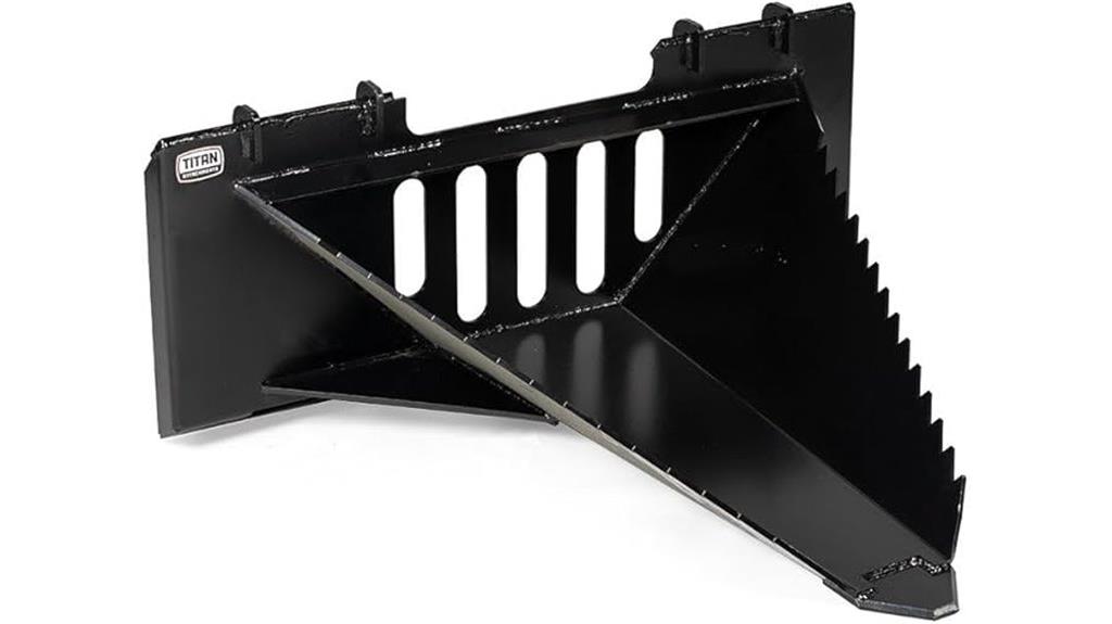 stump bucket for skid steer