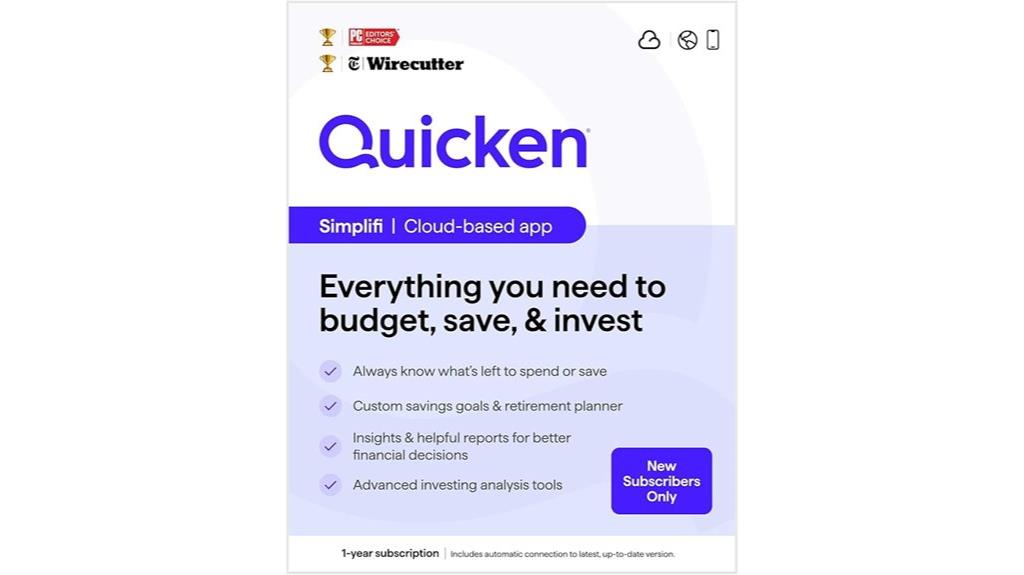 subscription for quicken simplifi