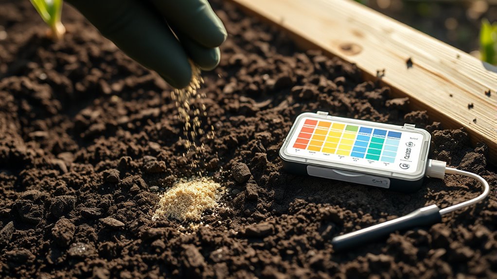 test soil fertilize before winter